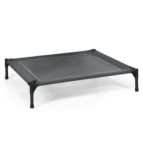 Elevated Pet Cot with Detachable Canopy Shade & Sturdy Steel Frame-L