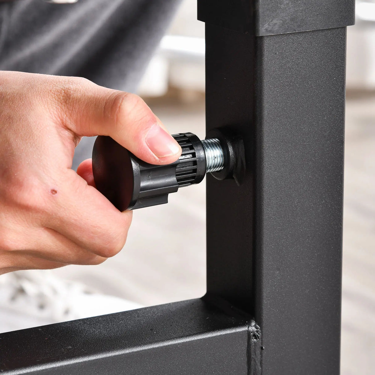 HOMCOM Weight Bench, 6 in 1 Adjustable Bench Press with Leg Extension, Barbell Rack, Preacher Curl Pad, Resistance Band, Multi-Function Home Gym Equipment for Strength Training Weightlifting