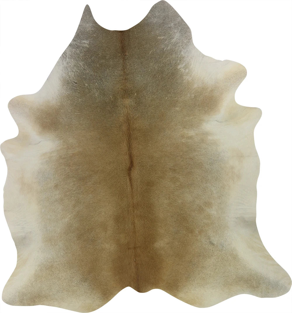 COWHIDE MEDIUM BEIGE GREY 2.5-3.4M - 214cm 203cm