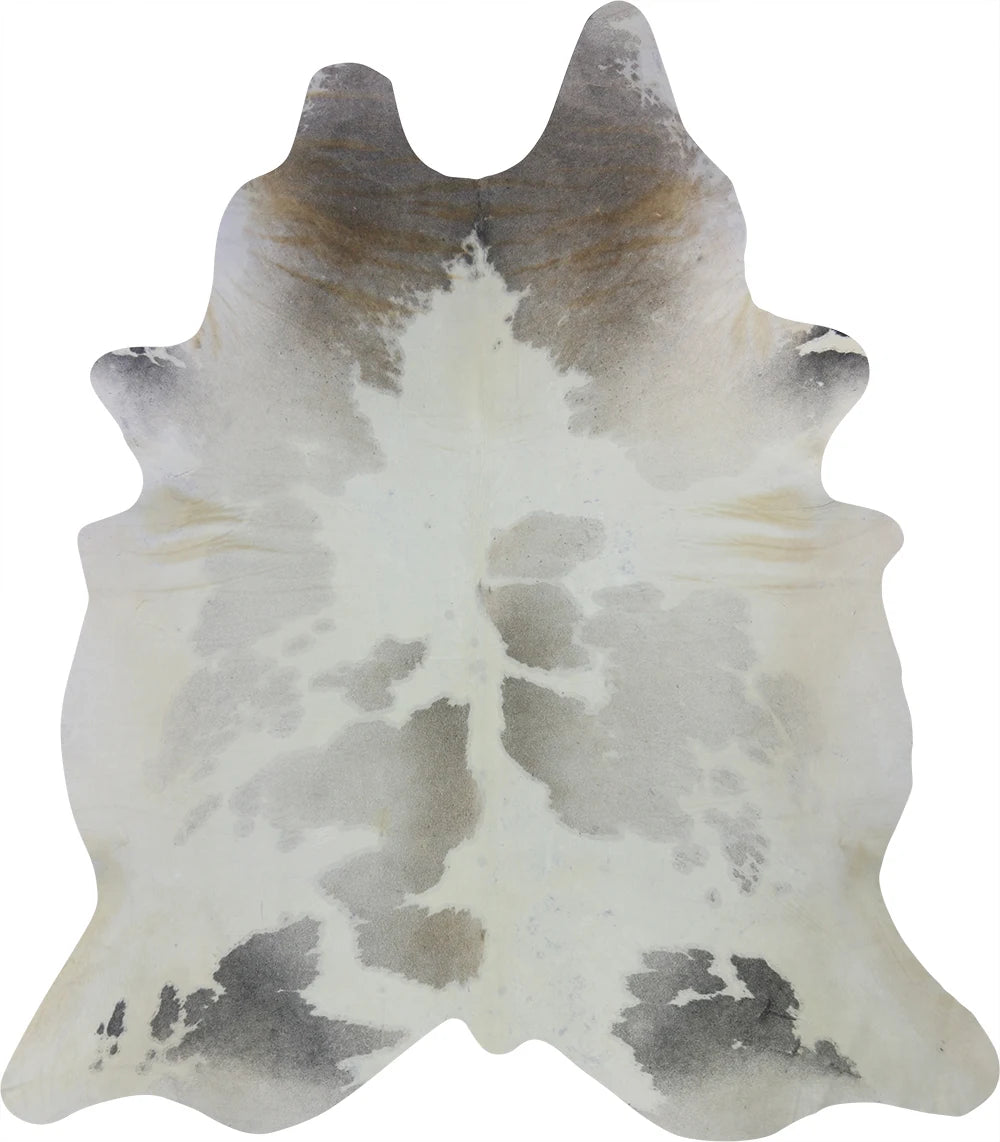 COWHIDE XL BEIGE GREY 4-4.5 M - 256cm 223cm