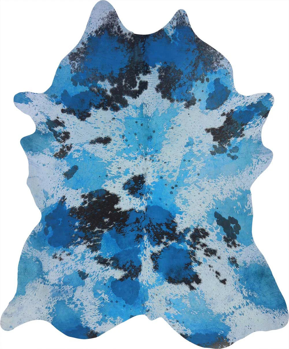 COWHIDE ASSORTED ACID WASH 3-5M - 240cm 204cm