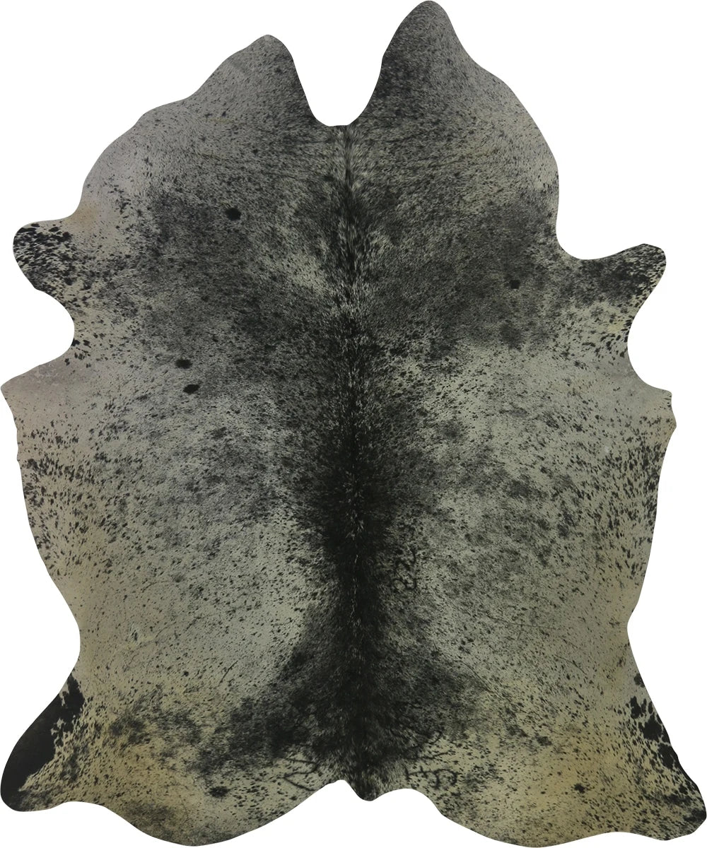 COWHIDE LARGE BLACK & WHITE SPECKLED 3.5-3.9M - 225cm 198cm