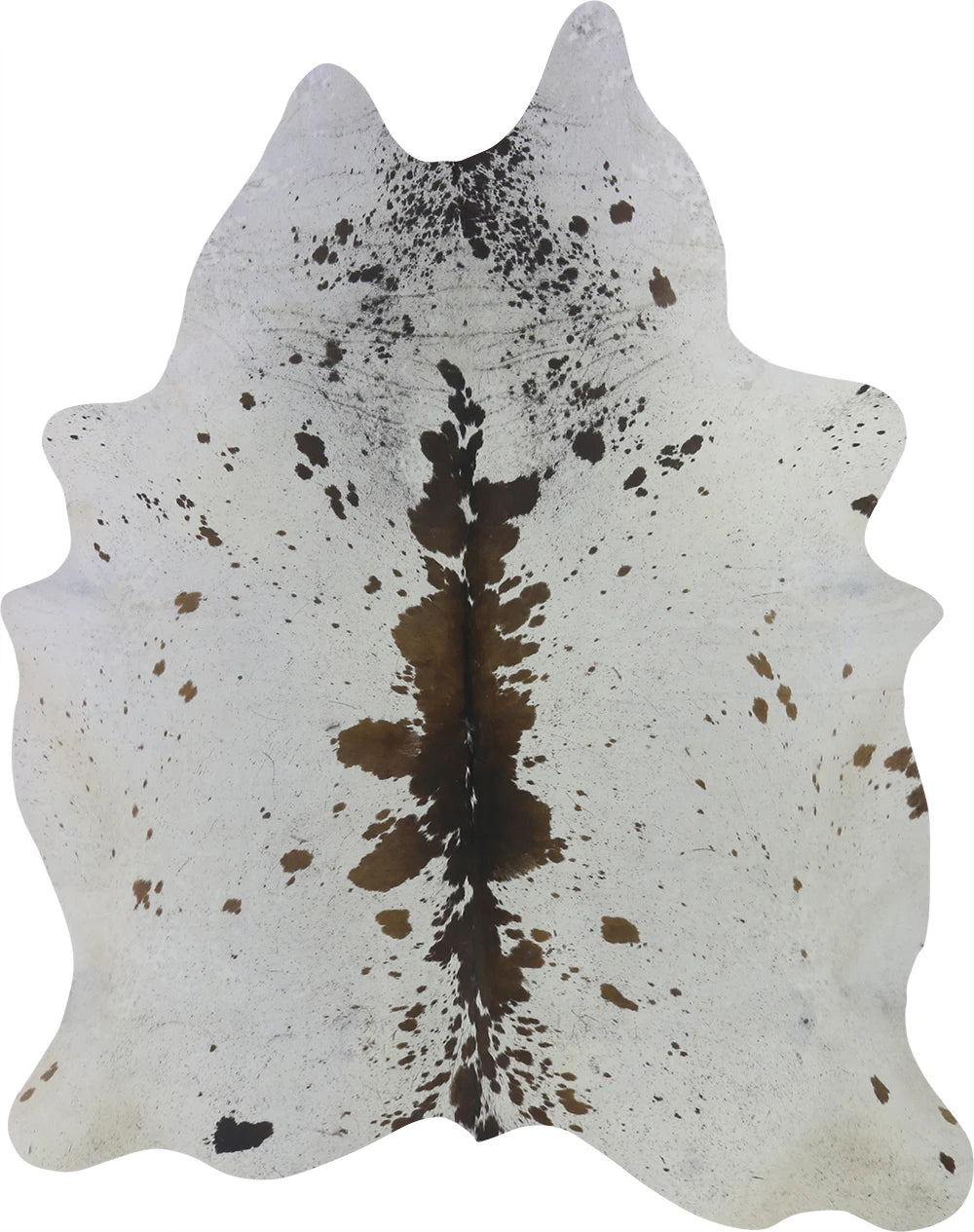 COWHIDE LARGE BROWN & WHITE SPECKLED 3.5-3.99M - 239cm 188cm