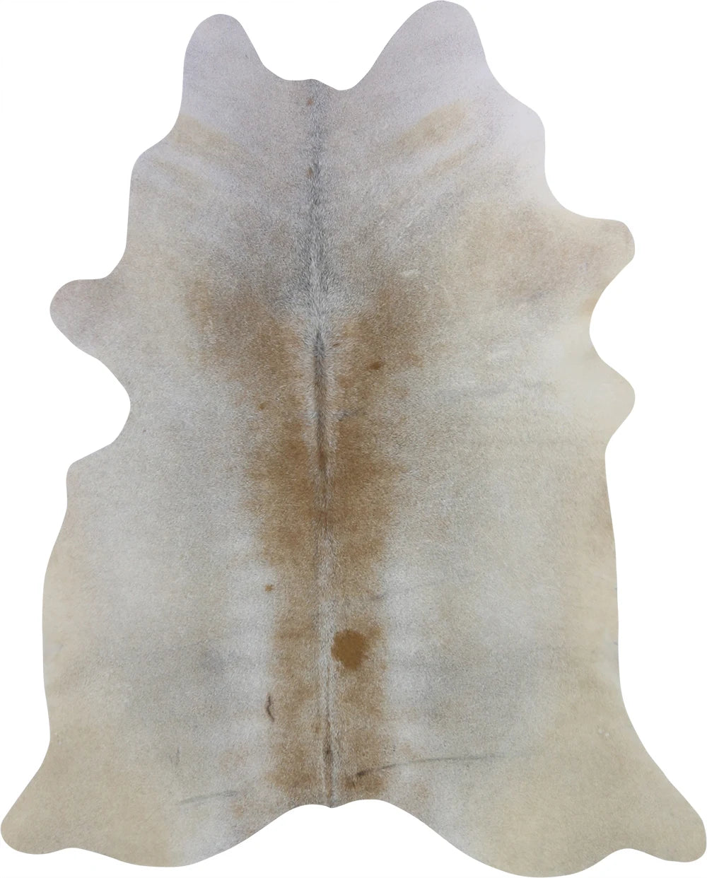 COWHIDE SMALL BEIGE GREY 2-2.4M - 202cm 165cm