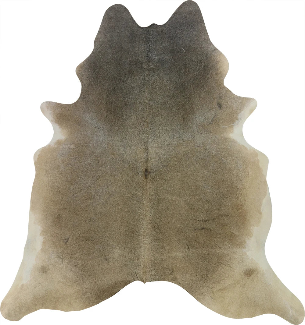 COWHIDE MEDIUM BEIGE GREY 2.5-3.4M - 215cm 207cm