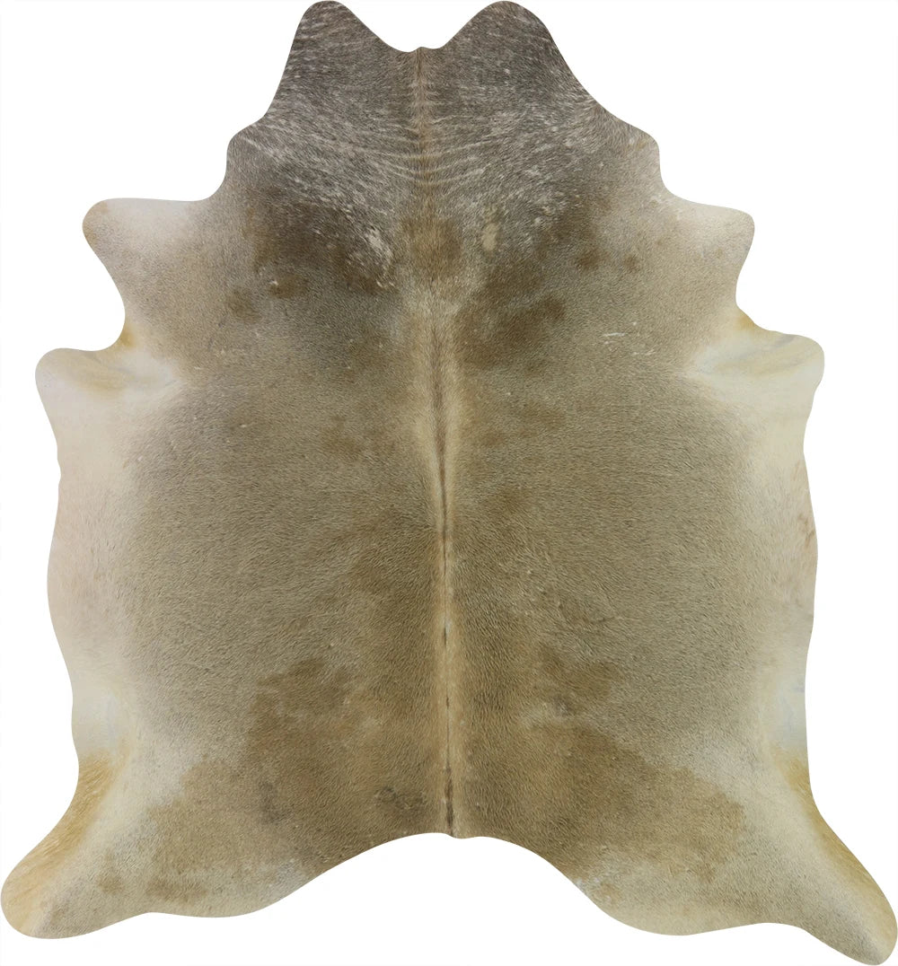 COWHIDE MEDIUM BEIGE GREY 2.5-3.4M - 216cm 207cm