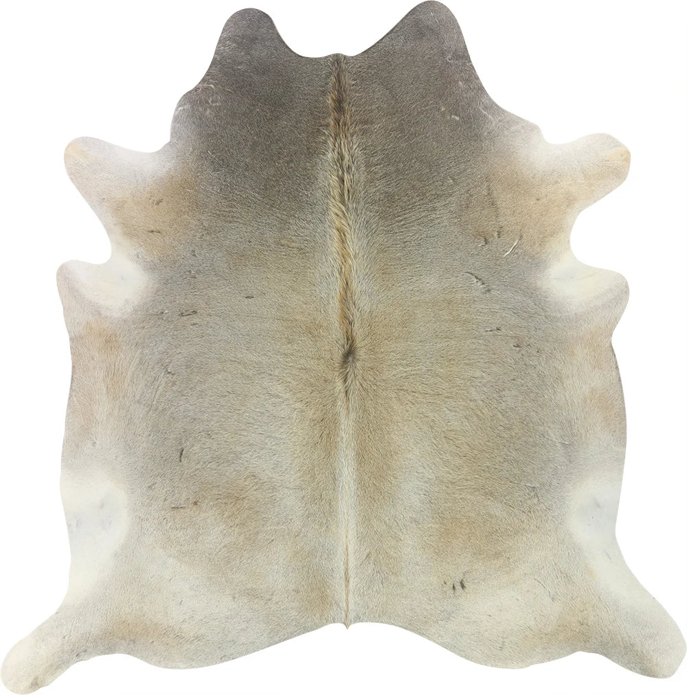 COWHIDE LARGE BEIGE GREY 3.5-3.9M - 214cm 223cm