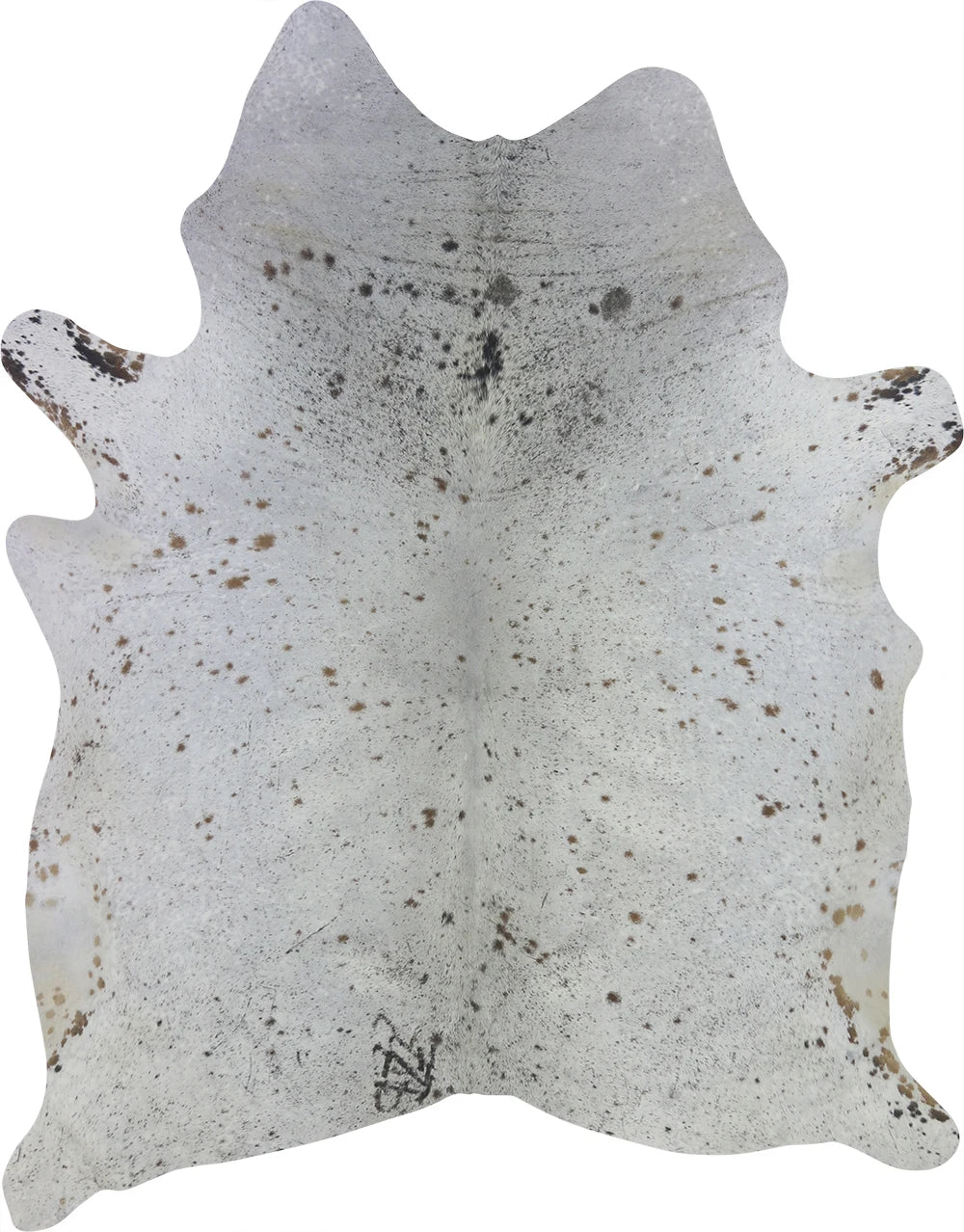 COWHIDE MEDIUM BROWN & WHITE SPECKLED 2.5-3.4M - 190cm 170cm