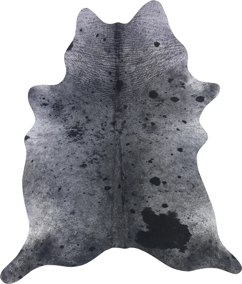 COWHIDE MEDIUM BLACK & WHITE SPECKLED 2.5-3.4M - 205cm 184cm