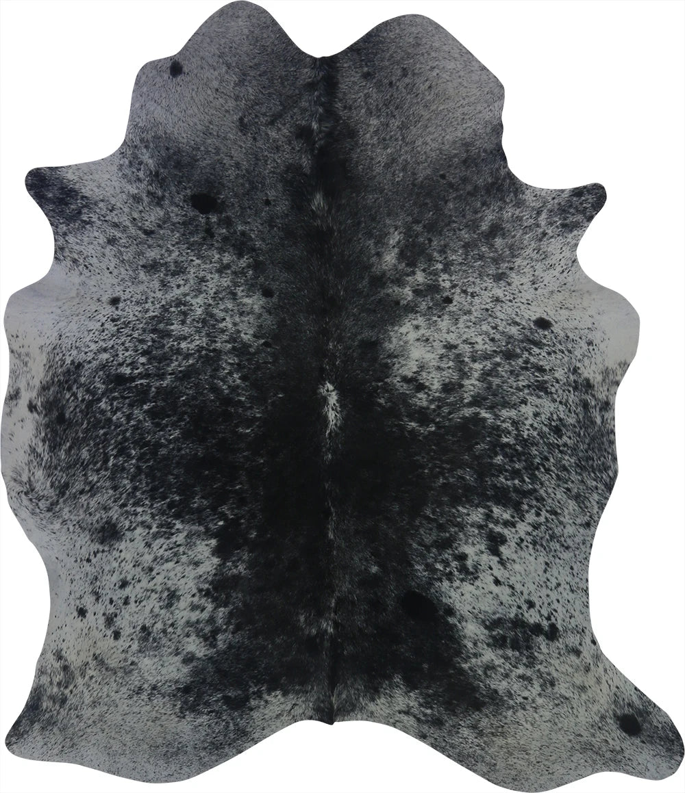 COWHIDE MEDIUM BLACK & WHITE SPECKLED 2.5-3.4M - 195cm 168cm