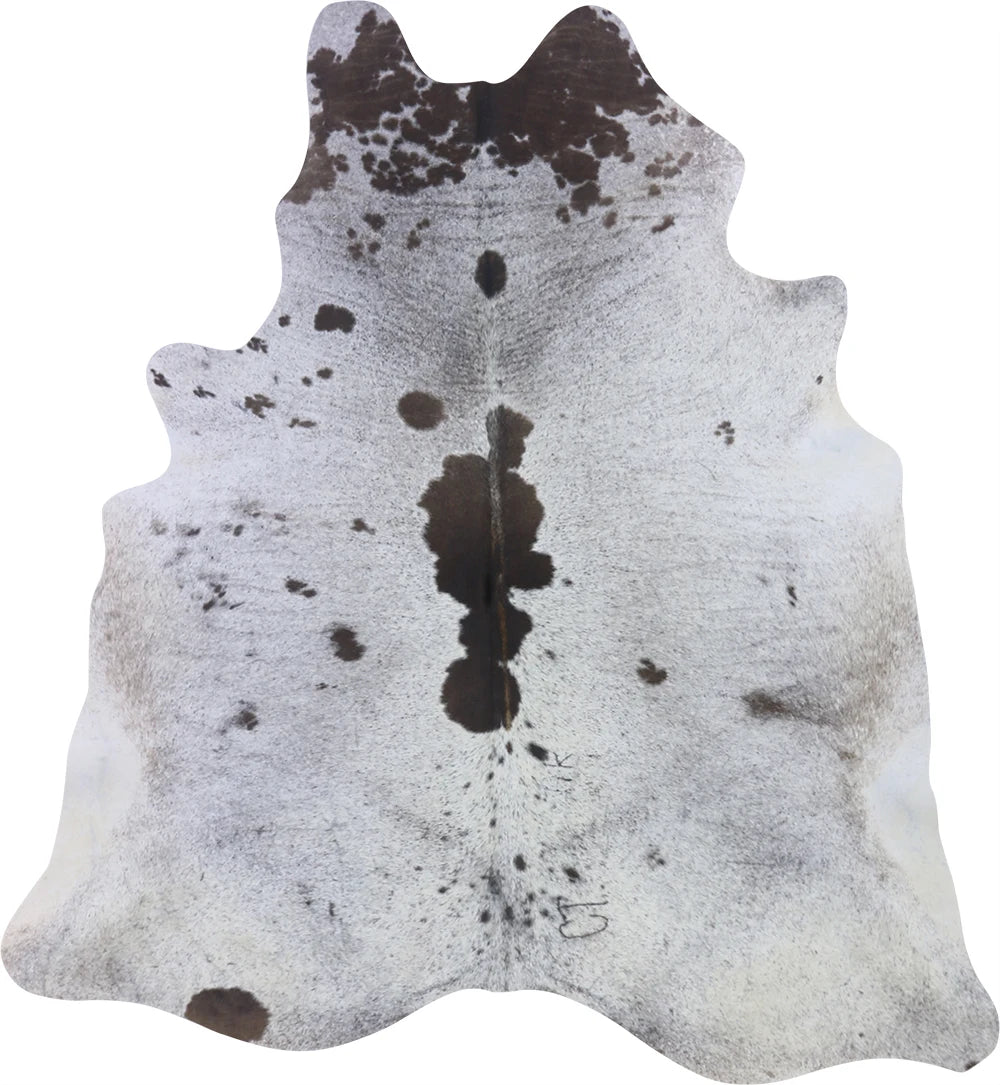 COWHIDE MEDIUM BROWN & WHITE SPECKLED 2.5-3.4M - 210cm 195cm