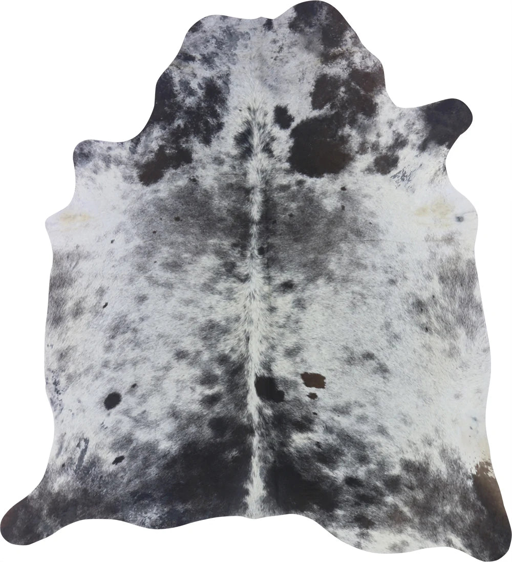 COWHIDE MEDIUM BROWN & WHITE SPECKLED 2.5-3.4M - 198cm 184cm