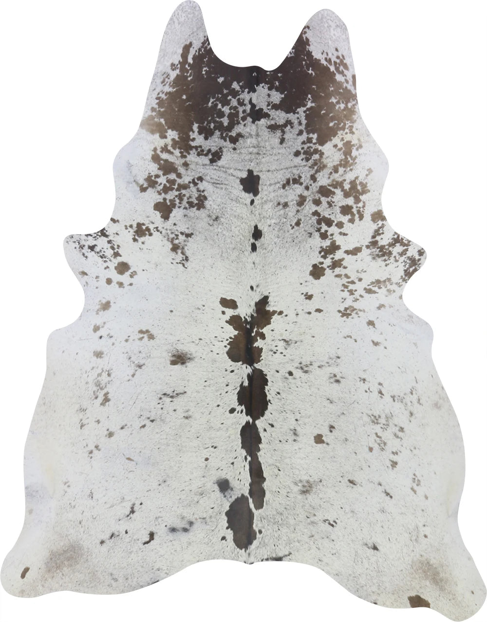 COWHIDE MEDIUM BROWN & WHITE SPECKLED 2.5-3.4M - 209cm 170cm