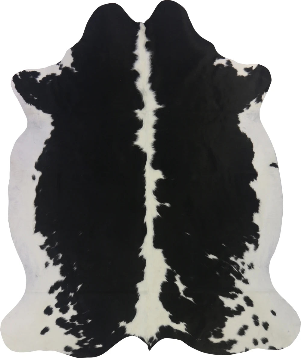 COWHIDE MEDIUM BLACK & WHITE 2.5-3.4M - 220cm 186cm