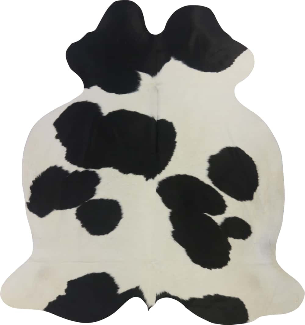 COWHIDE MEDIUM BLACK & WHITE 2.5-3.4M - 204cm 195cm