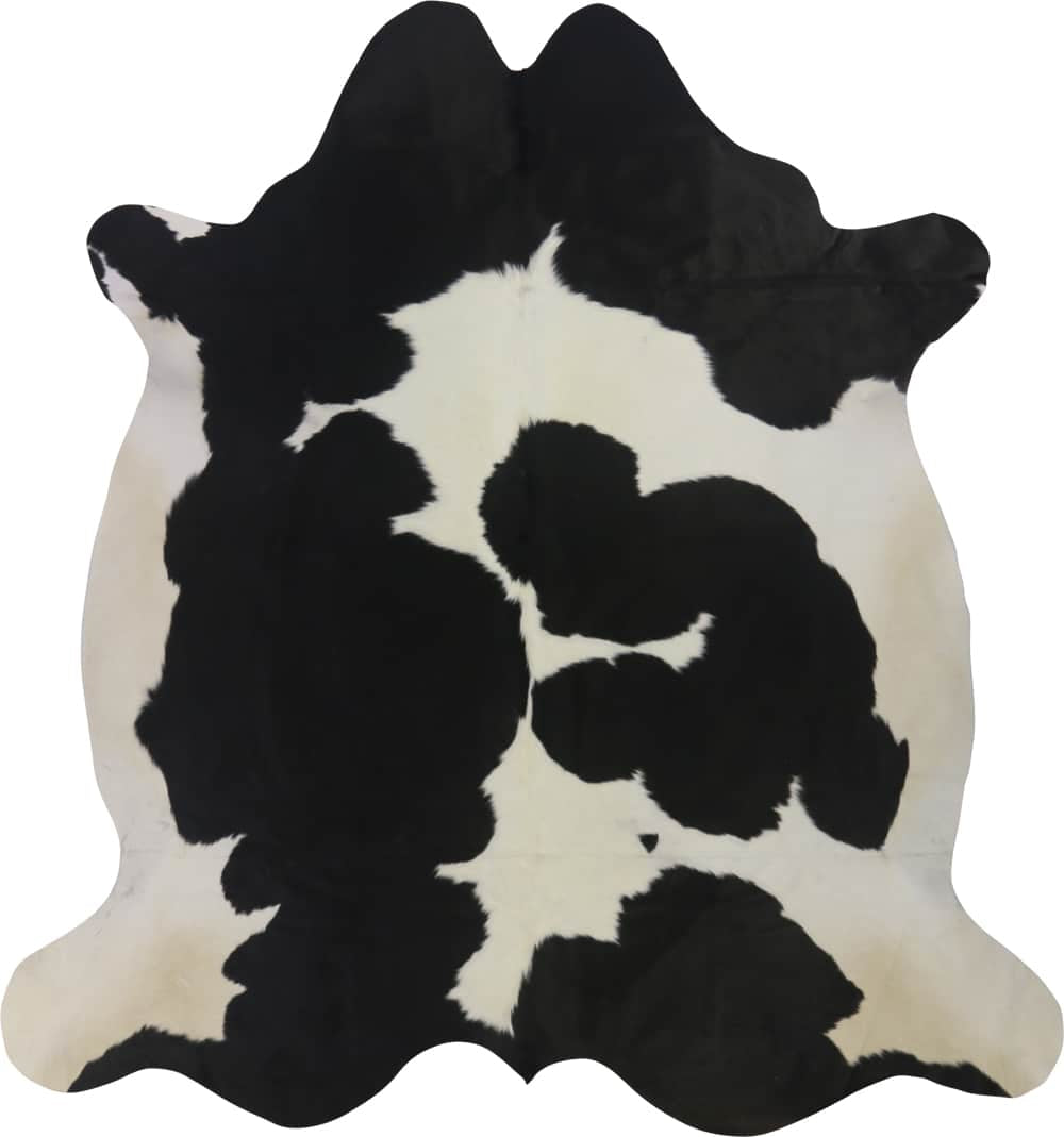 COWHIDE MEDIUM BLACK & WHITE 2.5-3.4M - 225cm 212cm