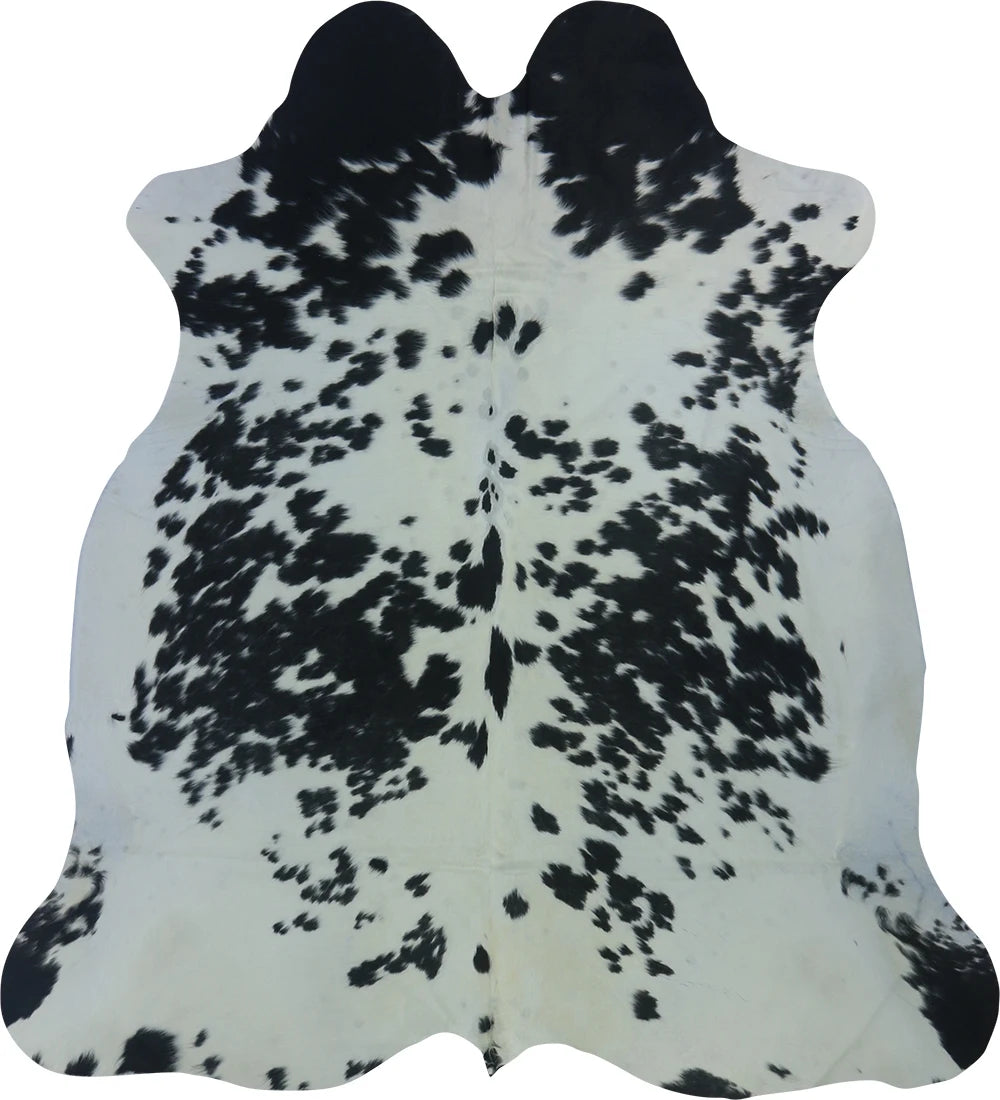 COWHIDE LARGE BLACK & WHITE 3.5-3.9M - 221cm 200cm
