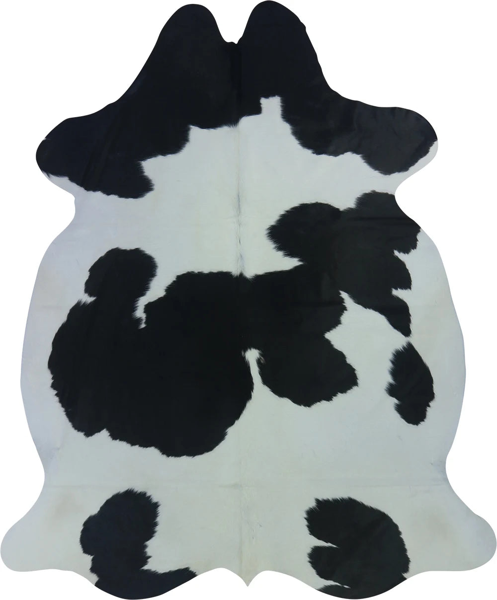 COWHIDE LARGE BLACK & WHITE 3.5-3.9M - 239cm 196cm