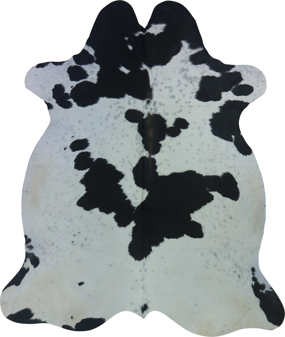 COWHIDE LARGE BLACK & WHITE 3.5-3.9M - 240cm 202cm