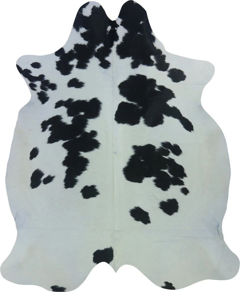 COWHIDE LARGE BLACK & WHITE 3.5-3.9M - 229cm 189cm
