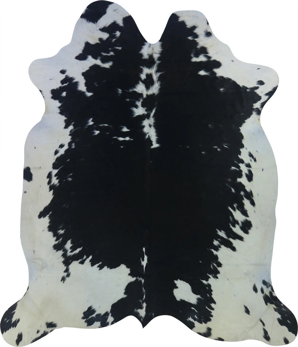 COWHIDE LARGE BLACK & WHITE 3.5-3.9M - 220cm 198cm