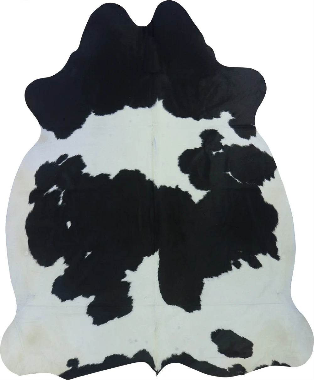 COWHIDE LARGE BLACK & WHITE 3.5-3.9M - 243cm 194cm