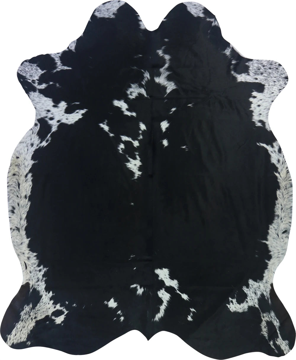 COWHIDE LARGE BLACK & WHITE 3.5-3.9M - 230cm 189cm