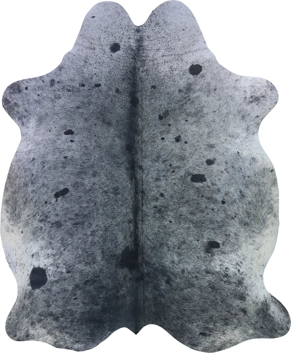 COWHIDE LARGE BLACK & WHITE SPECKLED 3.5-3.9M - 230cm 187cm
