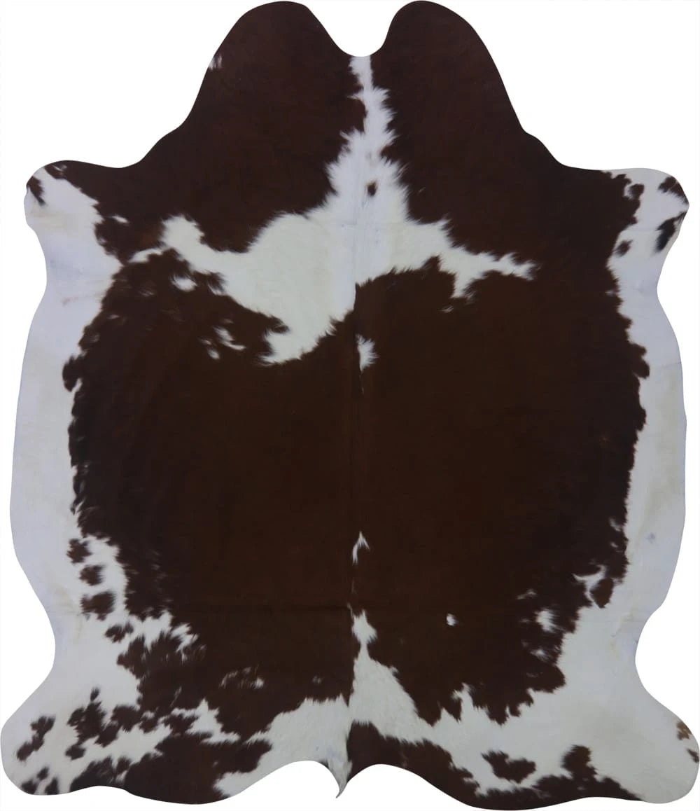 COWHIDE MEDIUM BROWN & WHITE SPECIAL 2.5-3.4M - 214cm 184cm