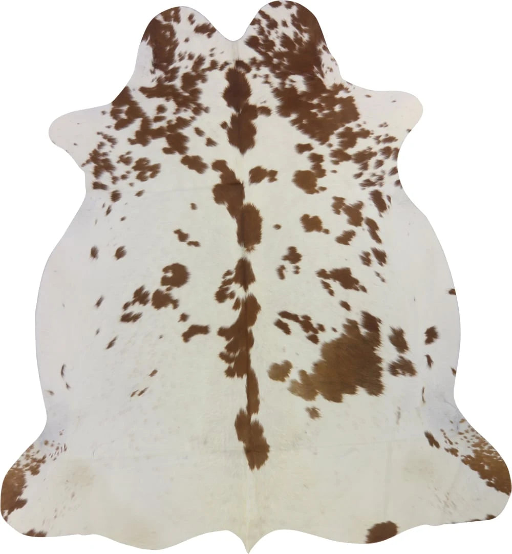 COWHIDE MEDIUM BROWN & WHITE SPECIAL 2.5-3.4M - 210cm 199cm