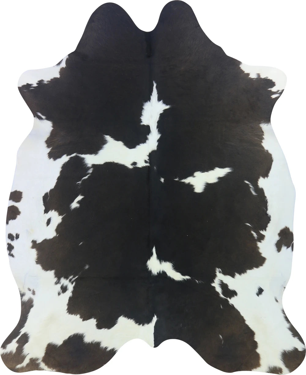 COWHIDE LARGE BROWN & WHITE SPECIAL 3.5-3.9M - 240cm 198cm