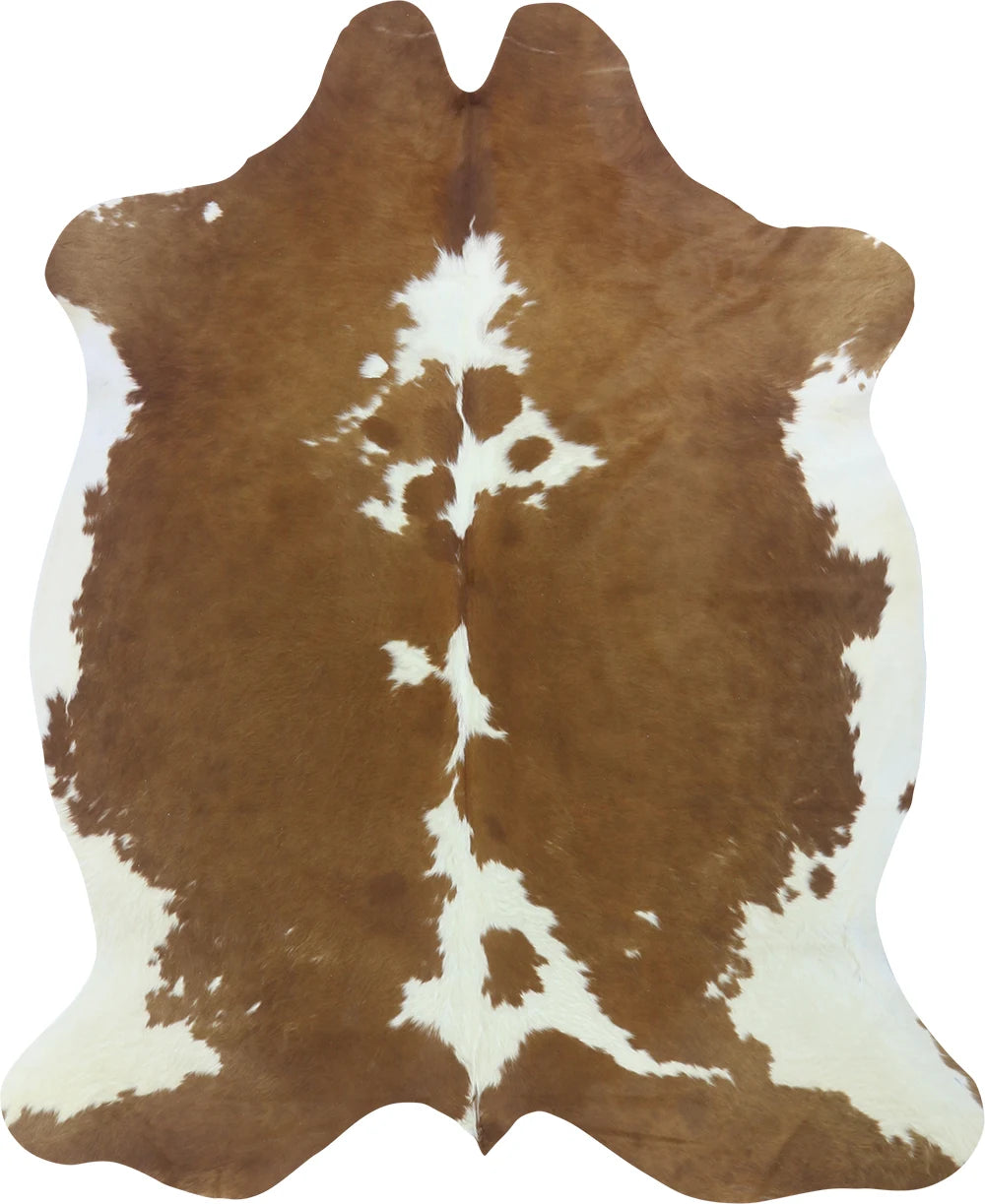 COWHIDE LARGE BROWN & WHITE SPECIAL 3.5-3.9M - 237cm 195cm