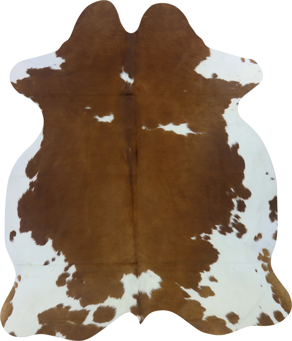 COWHIDE LARGE BROWN & WHITE SPECIAL 3.5-3.9M - 222cm 194cm