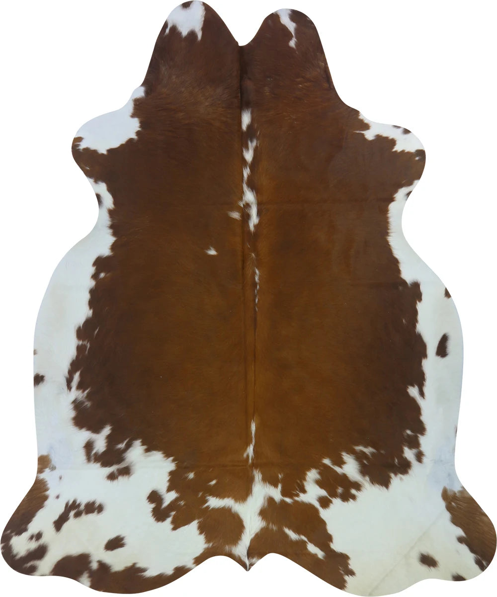 COWHIDE LARGE BROWN & WHITE SPECIAL 3.5-3.9M - 230cm 193cm