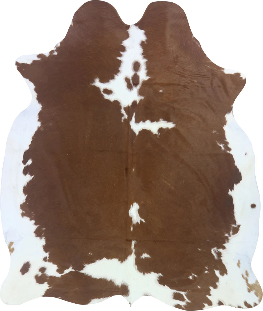 COWHIDE LARGE BROWN & WHITE SPECIAL 3.5-3.9M - 223cm 190cm