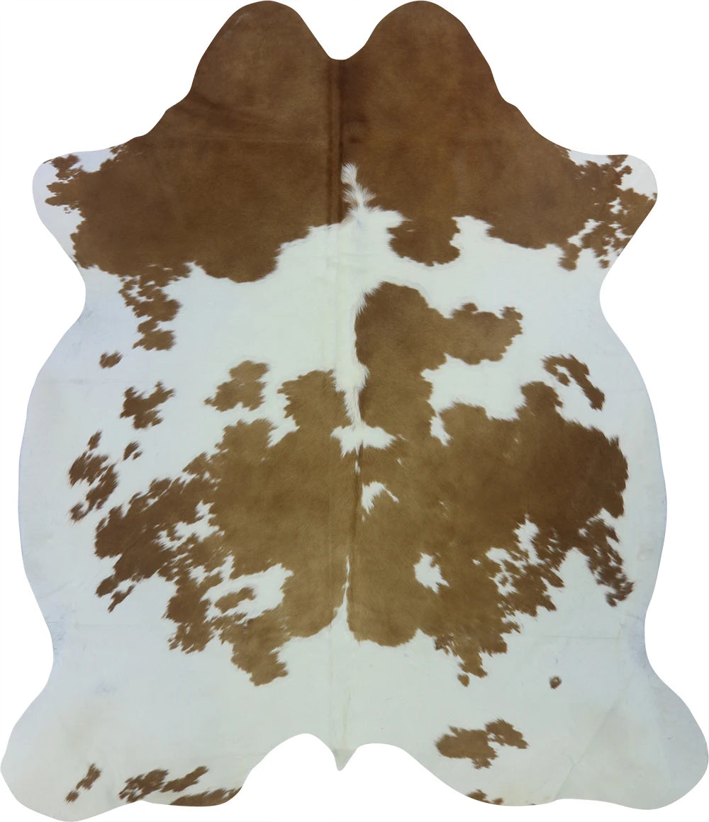 COWHIDE LARGE BROWN & WHITE SPECIAL 3.5-3.9M - 223cm 195cm