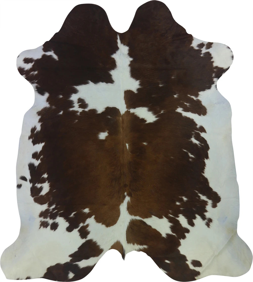 COWHIDE LARGE BROWN & WHITE SPECIAL 3.5-3.9M - 231cm 206cm