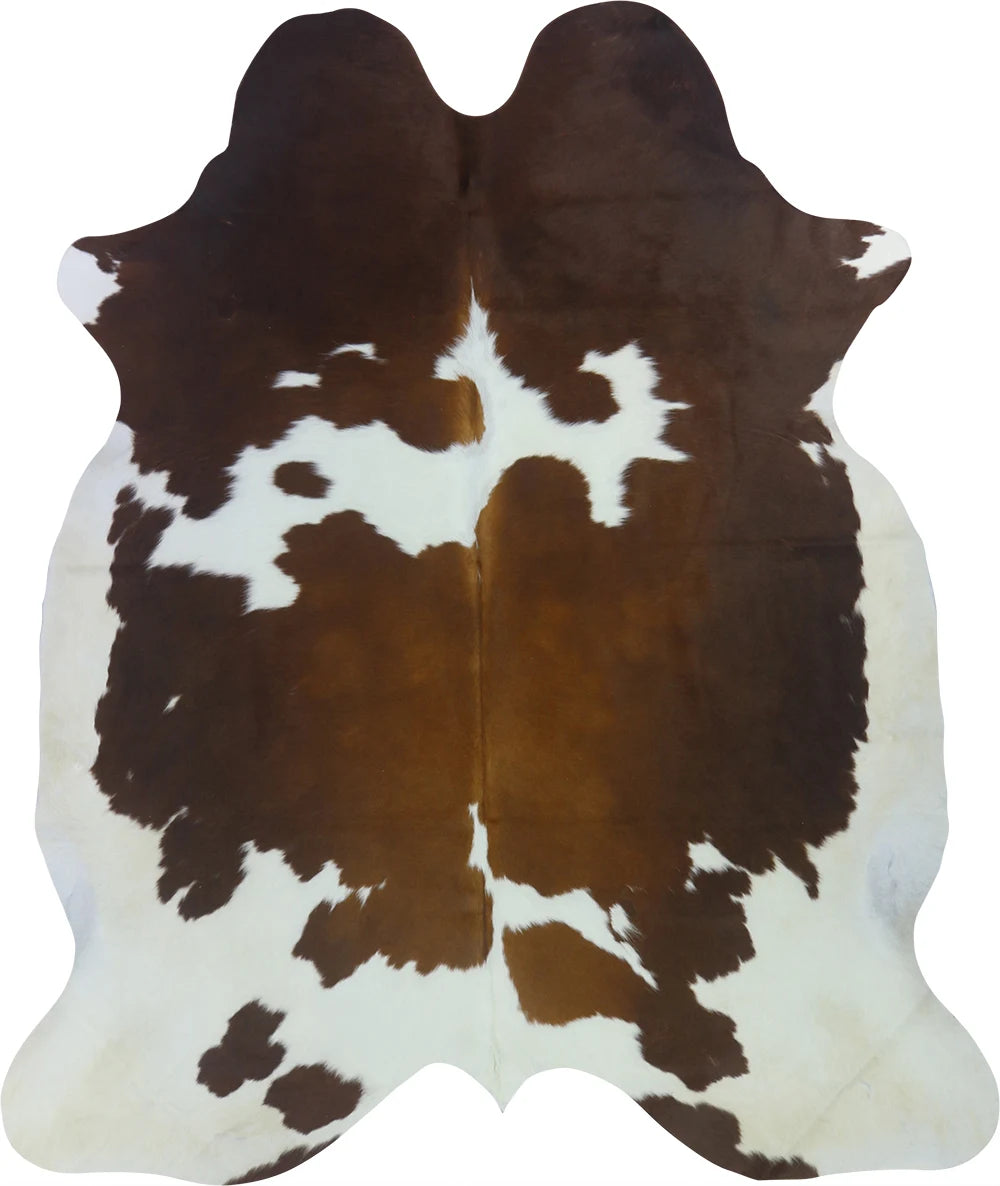 COWHIDE LARGE BROWN & WHITE SPECIAL 3.5-3.9M - 234cm 195cm