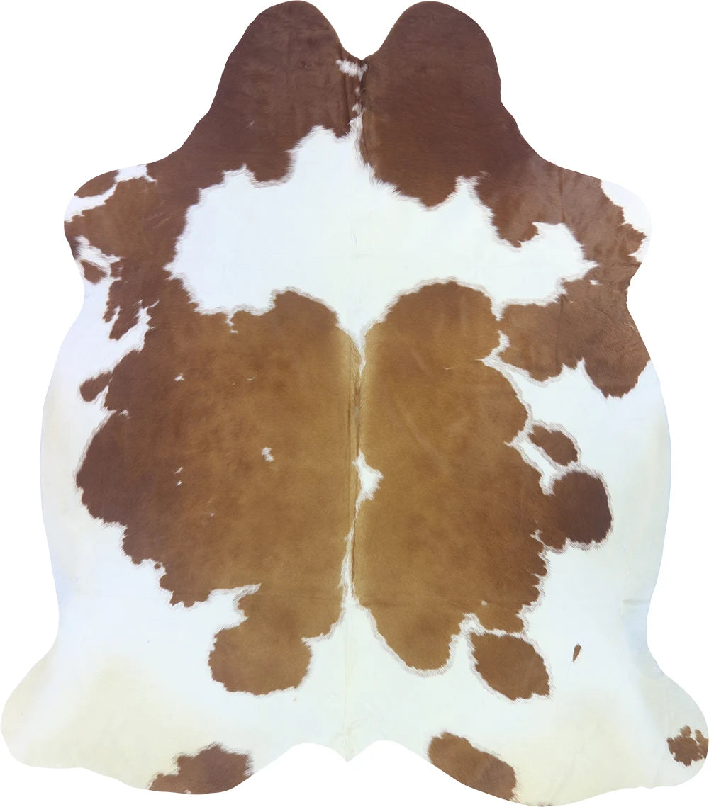 COWHIDE XL BROWN & WHITE SPECIAL 4-4.4M - 241cm 214cm