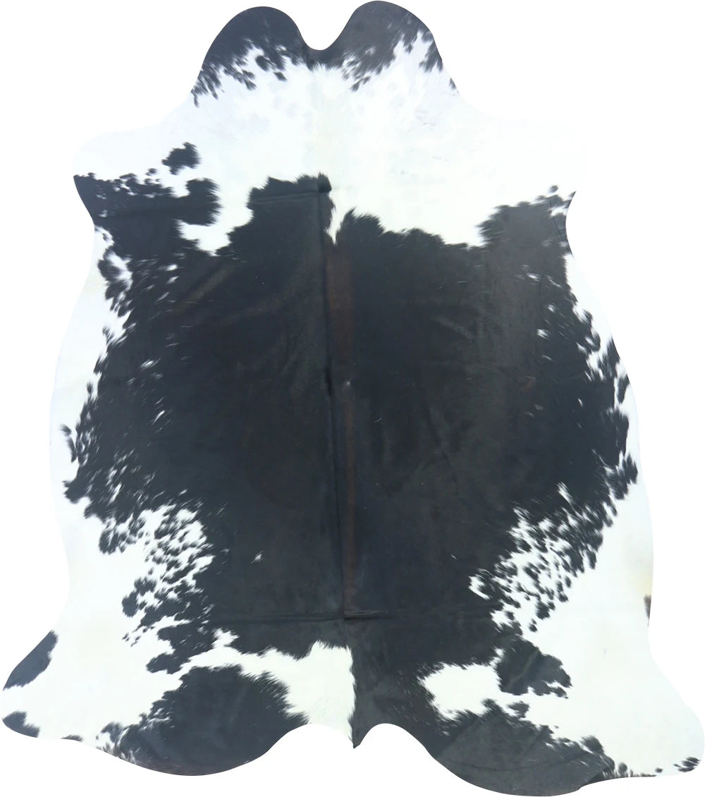 COWHIDE MEDIUM BLACK/BROWN & WHITE REDDISH 2.5-3.4M - 196cm 164cm