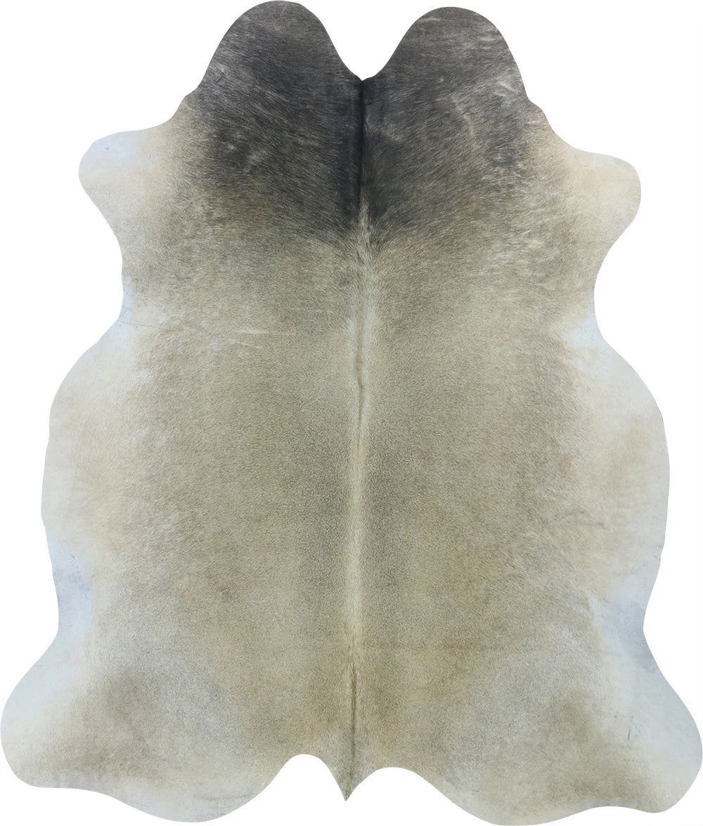 COWHIDE LARGE BEIGE GREY 3.5-3.9M - 224cm 192cm