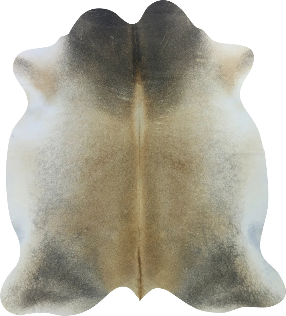 COWHIDE LARGE BEIGE GREY 3.5-3.9M - 216cm 194cm