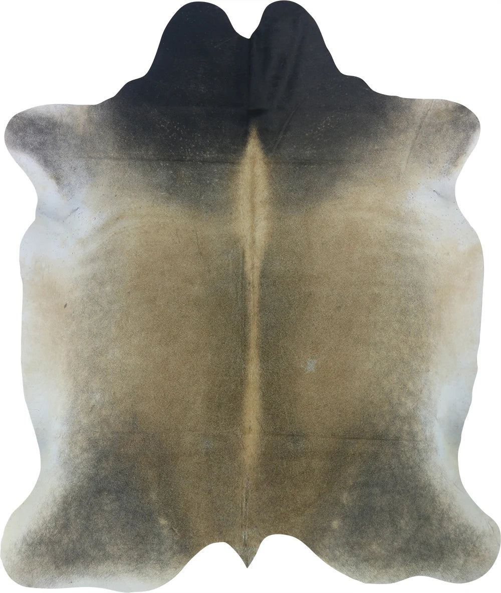 COWHIDE LARGE BEIGE GREY 3.5-3.9M - 236cm 200cm