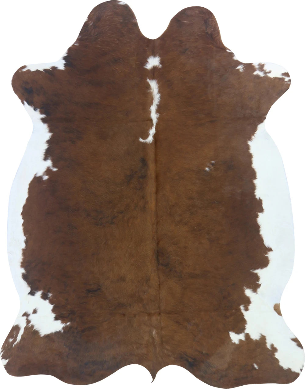 COWHIDE MEDIUM BROWN & WHITE SPECIAL 2.5-3.4M - 199cm 157cm