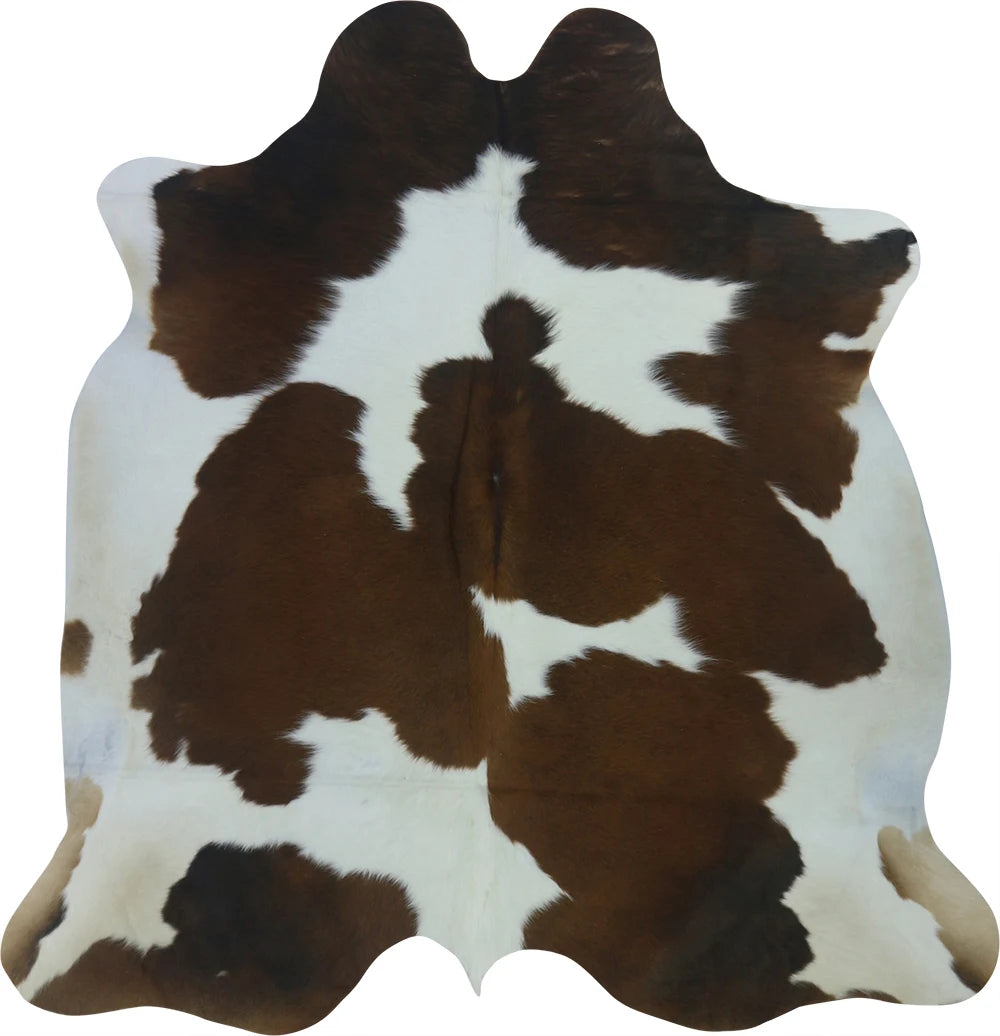 COWHIDE MEDIUM BROWN & WHITE SPECIAL 2.5-3.4M - 194cm 184cm