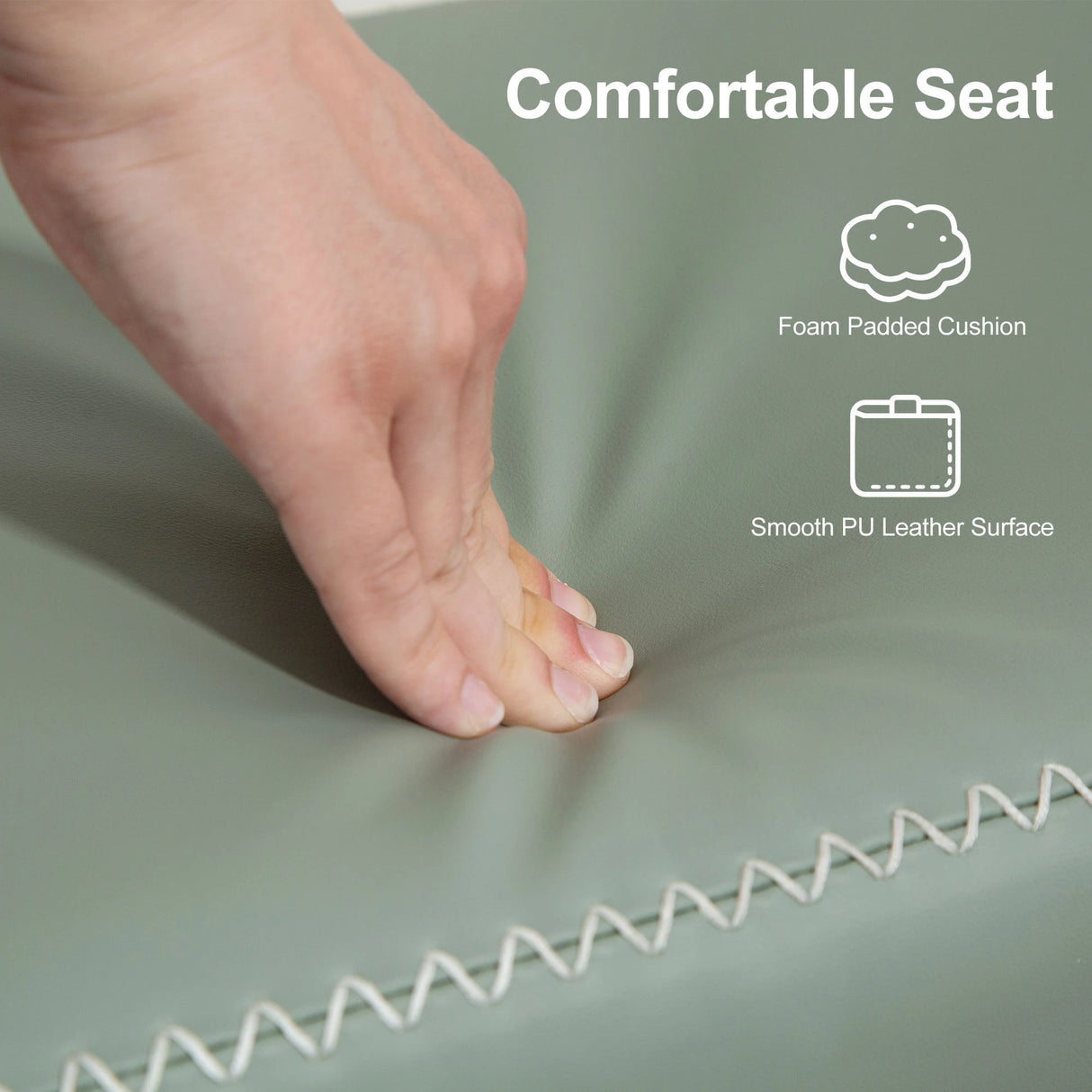 HOMCOM PU Leather Shoe Storage Bench - Green