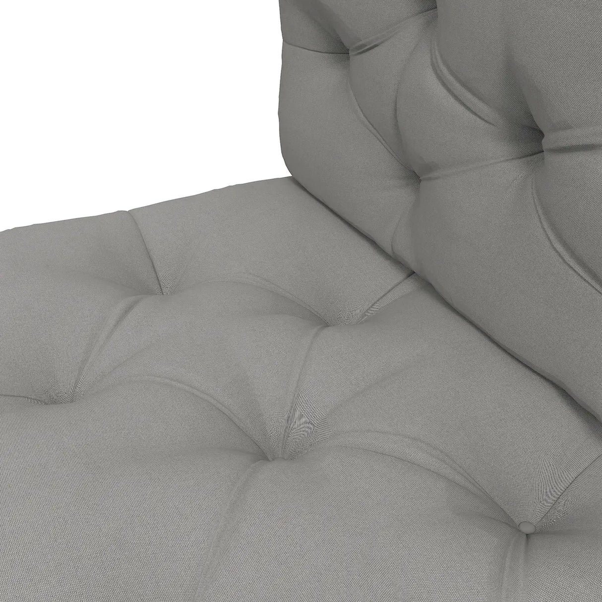 Outsunny Seat and Back Padded Pallet Cushion Set - Light Grey