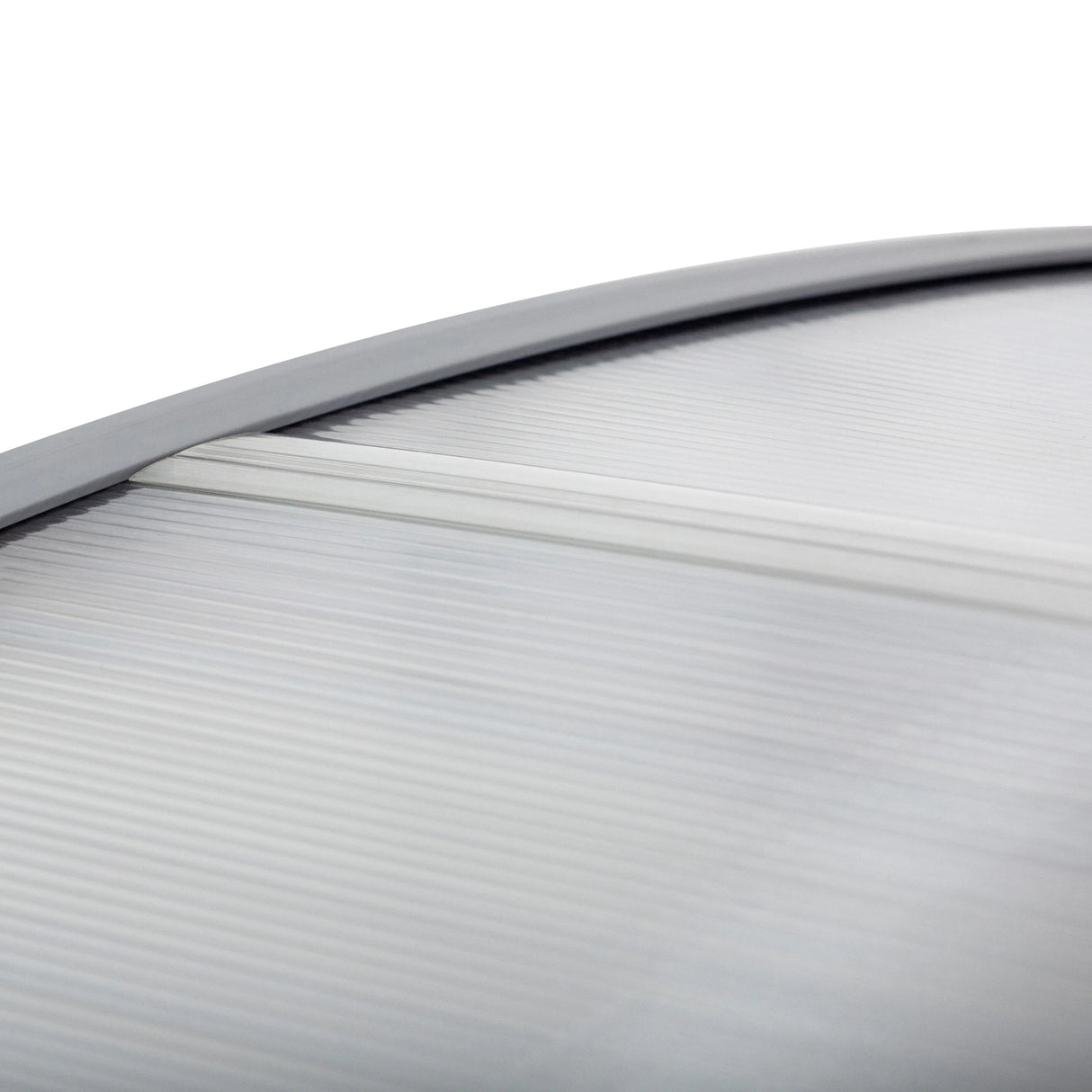 Outsunny Front Door Canopy Outdoor Awning Aluminium Rigid Plastic Polycarbonate Rain Shelter UV Water Rain Resistant 196 x 75cm Clear