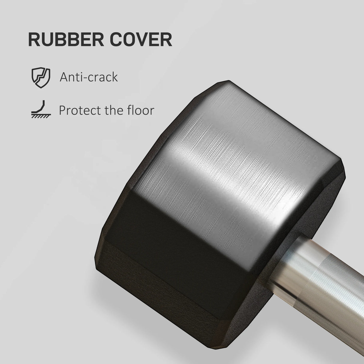 SPORTNOW Dumbbells Weights Set with 12-Sided Shape and Non-Slip Grip for Men Women Home Gym Workout, 2 x 4kg