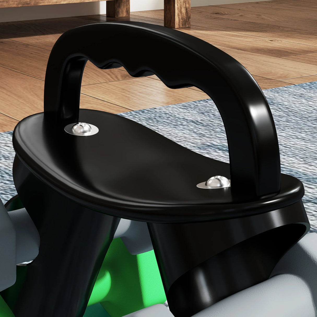 SPORTNOW Dumbbells Set with Storage Rack, 2 x 1kg, 2 x 2kg, 2 x 3kg, Grey